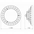 ATRA - Влагозащитена камбана LED 120W 12000lm 4000К SAMSUNG IP 65 Ф390х155 (1)