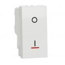 SCHNEIDER ELECTRIC - NU316218S New Unica - Two Pole switch with indication 16A 1 module white