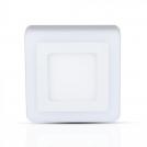 V-TAC - 8W LED Panel Surface Twin Square White SKU: 4922