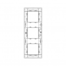 VIMAR - 14644.01 - Plana Рамка 3х2М немски стандарт White (3)