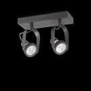 IDEAL LUX - Спот GLIM COMPACT PL2 NERO 229584 GU10, 2X50W