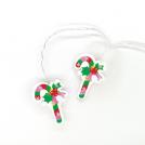 ACA LIGHTING - RUBBER WIRE 10 LED STRING LIGHTS , WITH TIMER,  WARM WHITE, IP20, 165cm  XMLPOP102AT