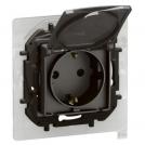 LEGRAND - Socket SCHUKO 16A with lid IP44 and child protection Niloe New NP3128MG