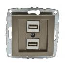 MONO ELECTRIC - MONO ELECTRIC -  2x Type A USB Despina, MN-500-002305-178, BRONZE