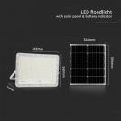 V-TAC - 30W LED Соларен Прожектор 6400K Сменяема Батерия Бяло Тяло SKU: 7847 (10)