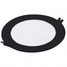 RABALUX - LED Recessed panel  SHAUN2 black circle 12W 800lm IP20 3000K 71226