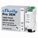 SHELLY - Smart Three-Phase Energy Meter 3x 63A DIN Rail Mount Shelly PRO 3EM-3CT63 - 268193