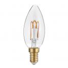 ACA LIGHTING - LED крушка свещ със спирала FILAMENT E14 3W 2700K 220lm DECO3SWW