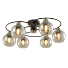 ELMARK - JAY CHANDELIER 6XE27 BLACK/BRONZE - 955JAY6
