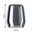 PAULMANN - Lampshade 95359 URail shade Vento DecoSystems 80mm • smoked glass