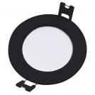 RABALUX - LED Recessed panel  SHAUN2 black circle 3W 200lm IP20 3000K 71224