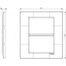 VIMAR - 14659.02 - Plate 6(3+3)M techn. ivory (1)