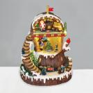 ACA LIGHTING - LED WW DECOR MULTICOLOR VILLAGE + ROTATION TREE +MUSIC 4.5V (ADAPT) / 3ΑΑ (BAT) 23Χ18.5Χ30CM X0328