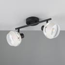 TRIO - Двоен спот бял с черна основа, метален ISLA R86362076 2x E14 10W (1)