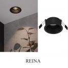 NOVA LUCE - Recessed Downlight  Ø9, H:4.9 cm., Cut Out: 7.5 cm.  9110113  REINA ⚡ LED GU10 ⚡ 1x10W ⚡ 230V ⚡ IP20 ✴ Black 