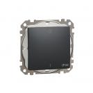 SCHNEIDER ELECTRIC - SDD214102 Sedna Design & Elements - 2pole IP44 switch - 10AX 250V without frame antracite