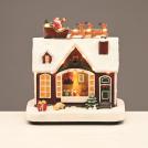 ACA LIGHTING - LED WW HOUSE TRAIN SLEIGH MUSIC ADAPT:4.5V (NOT INCL) BATT:3XAA (NOT INCL) 18*11*18,5cm X0357