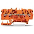 WAGO - Terminal ORANGE 1.5mm2 4-wire SCREWLESS TOPJOB® S  2001-1402