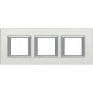 BTICINO - HA4802M3HSAN rectangular cover plate 3х2modules-matt silver-metal