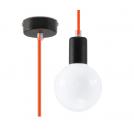 SOLLUX - pendant  luminaire  EDISON orange SL.0154