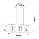RABALUX - Пендел CHADWICK 72033 E27 3X MAX 25W (3)