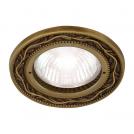 FEDE - FD1027RPB PARIS BRASS BUILT-IN FLAT ROUND SPOTLIGHT BRIGHT PATINA