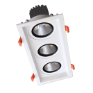 ELMARK - ТРОЙНА ПОДВИЖНА LED ЛУНА 3X30W 230V 3000K БЯЛА 92DL82F9030/WH