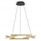 NOVA LUCE - Dimmable pendant lamp D: 66 H: 150cm  9005652  HYDE ⚡ LED 38W ⚡ 220-240V ⚡ 2046Lm ⚡ 3000K ⚡ IP20 ✴ Brushed Gold/Black