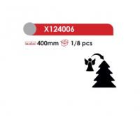ACA LIGHTING - Декоративен ангел с червена рокля 40см X124006 (1)