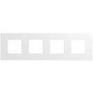 BTICINO - cover plate 2+2+2+2 modules white Light Now YA4802M4WW