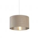 SEARCHLIGHT - Абажур   21035TA   Taupe Velvet  Drum⚡HALOGEN 60W ⚡B22 / E14 / E27