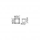 FARO - LED-18 Inox square recessed lamp 6000K Ref.71497N  IP67 (2)