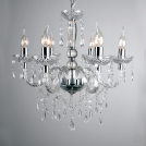 ACA LIGHTING - Chendalier   SF64026T PENDANT 6X40W E14 ACRYLIC TRANSPARENT PEGASUS 