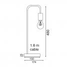 ACA LIGHTING - Настолна лампа  TABLE & FLOOR LUMINAIRES KS1755TPW (1)