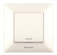 PANASONIC - One-ways switch 16A illuminated  Arkedia Slim WNTC0044-2BG beige
