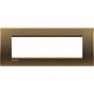 BTICINO - LNA4807BZ Рамка 7М Bronze метална правоъгълна Livinglight