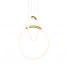 ACA LIGHTING -  ZM31LEDP40BR ^PENDANT LAMP LED 24W 3000K 1680LM VENUS BRASS METAL IP20 40X30XH164CM 