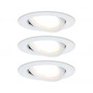 PAULMANN - 93485 LED recessed light 3-Step-Dim Nova Coin basic set pivoting round 84mm✴white matt