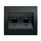 PANASONIC - Double RJ11, Cover WBTR0403-5BL