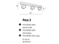 AZZARDO - Спот PERA 3 FH5783A9-3-ALU / AZ1252 (2)
