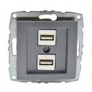 MONO ELECTRIC - MONO ELECTRIC -  2x Type A USB Despina, MN-500-002405-178, ANTHRACITE