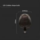 V-TAC - LED Крушка 4W Filament Ябълка Черна SKU: 8064 (4)