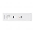 DIGITEL - Desk module Inox, Shuko, 3x socket 1х USBX2 UPD (3)