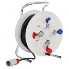 SCAME - Industrial cable reel IP44 ROLLER 450 cable H07RN-F 50m x2.5mm2 entr. 3P+N+E 16A exit 2x 3P+N+E and 2x2P+E 16A - 745.5005-006