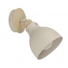 EGLO - Спот ARRECIFE Ø:145mm E27 1X28W пясъчен/дърво -  900711