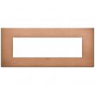 VIMAR - 22657.86 - Plate 7M metal brushed copper