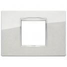 VIMAR - 20652.C10 - Classic plate 2centrMBS Bright metallic