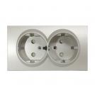 PANASONIC - Double Socket 2P+E, With Child Protection, Cover dore WBTR0215-5MW