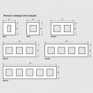 BTICINO - R4802M2MK cover plate - 2+2 horizontal/vertical installation modules - Moka (3)