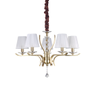 IDEAL LUX - pendnat luminaire PEGASO SP5 Ottone Satinato 197722